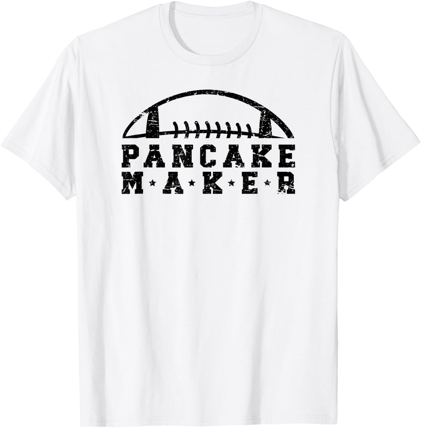 Pancake Maker Football Lineman Football Offensive Lineman T-Shirt - T-Shirt | White