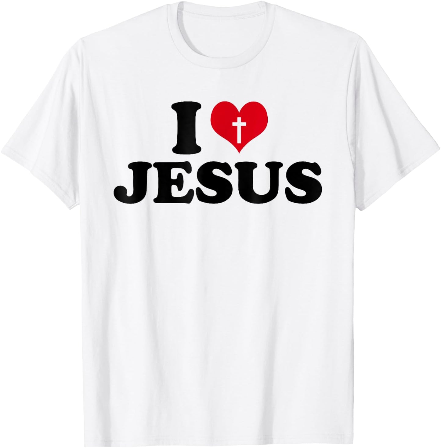 I love Jesus , I heart Jesus T-Shirt - T-Shirt | White