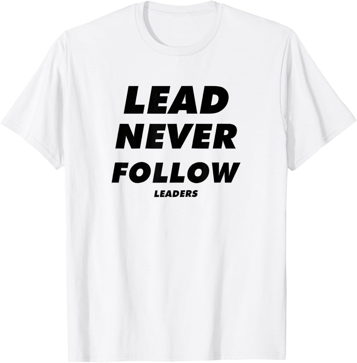 lead never follow leaders Baseball mama T-Shirt - T-Shirt | White