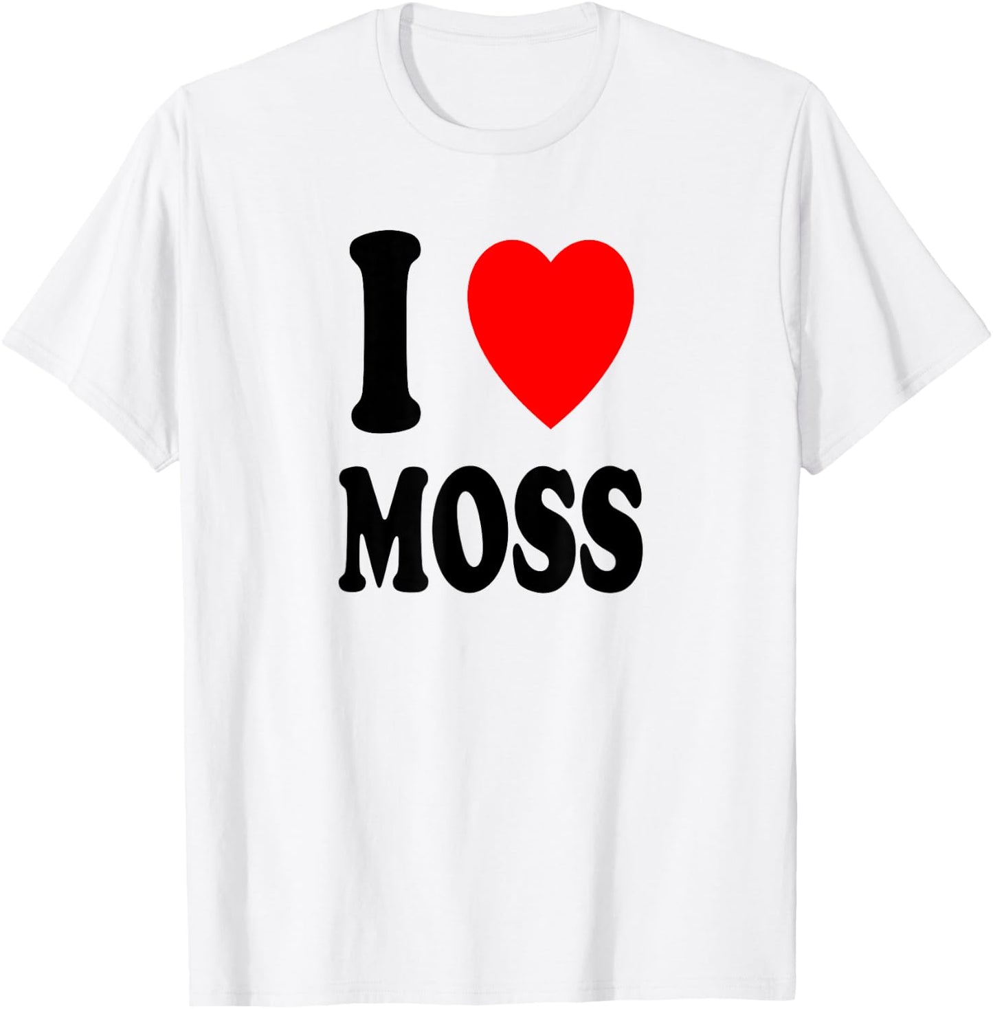I Heart (Love) Moss Botanist Botany Muscology Biologist T-Shirt - T-Shirt | White
