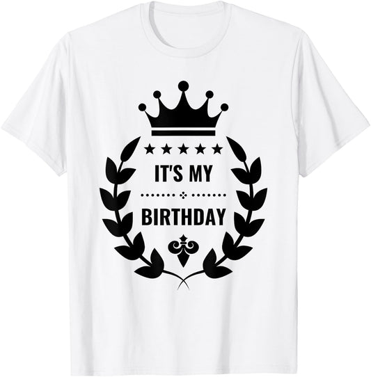 It's My Birthday Girls Boys Kids Party Outfit T-Shirt - T-Shirt | White
