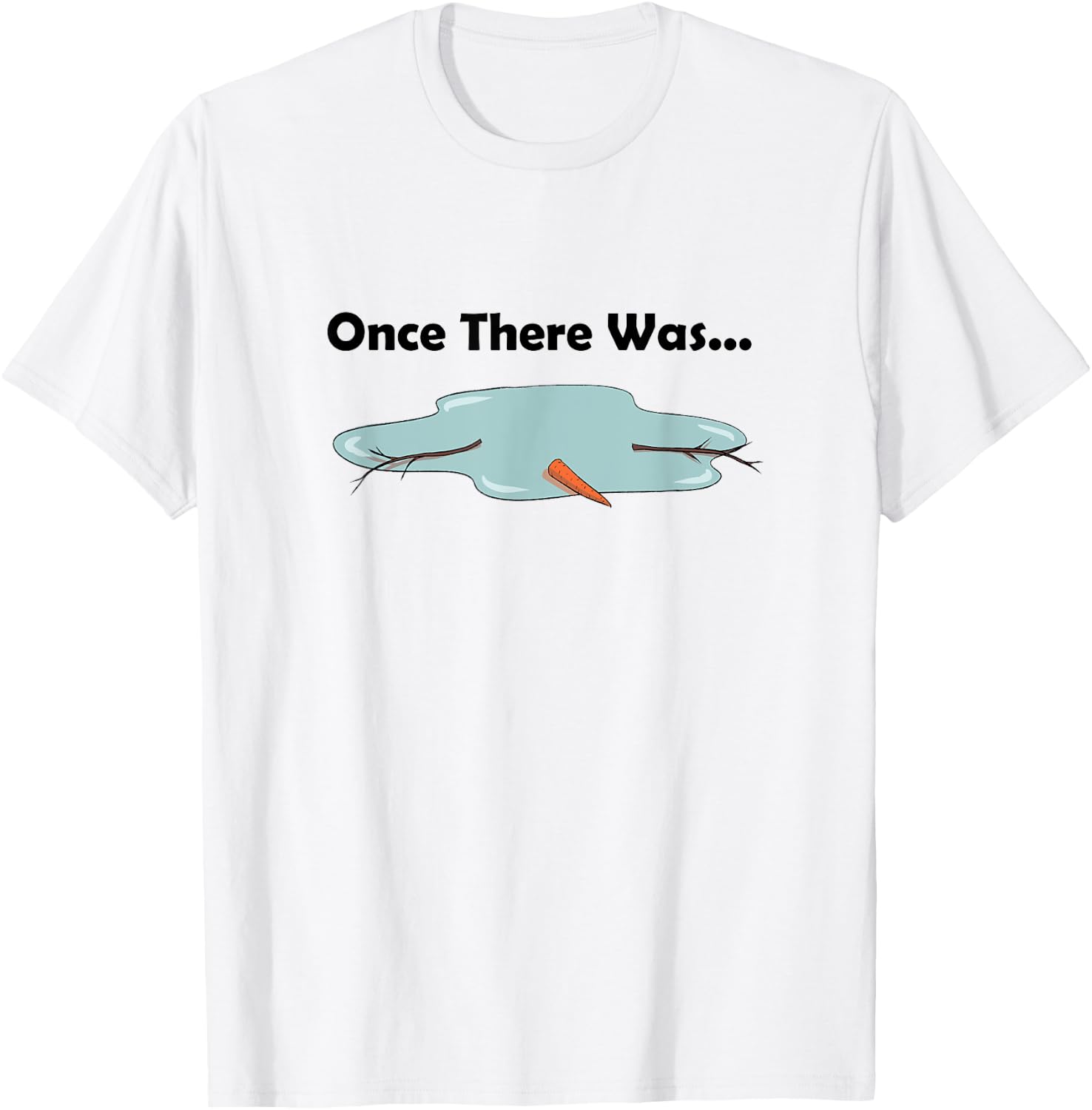 Once There Was a Snowman Funny LDS Primary Song T-Shirt - T-Shirt | White
