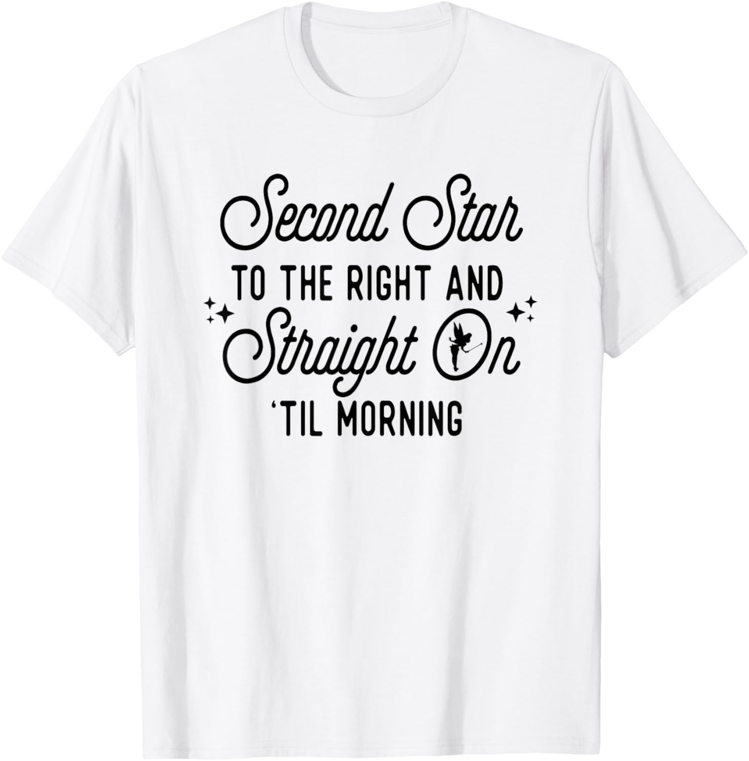 Second Star To The Right You Can Fly Magical T-Shirt - T-Shirt | White