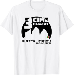 Mount Tre Cime di Lavaredo Dolomites Climb Hike hiking Gifts T-Shirt - T-Shirt | White