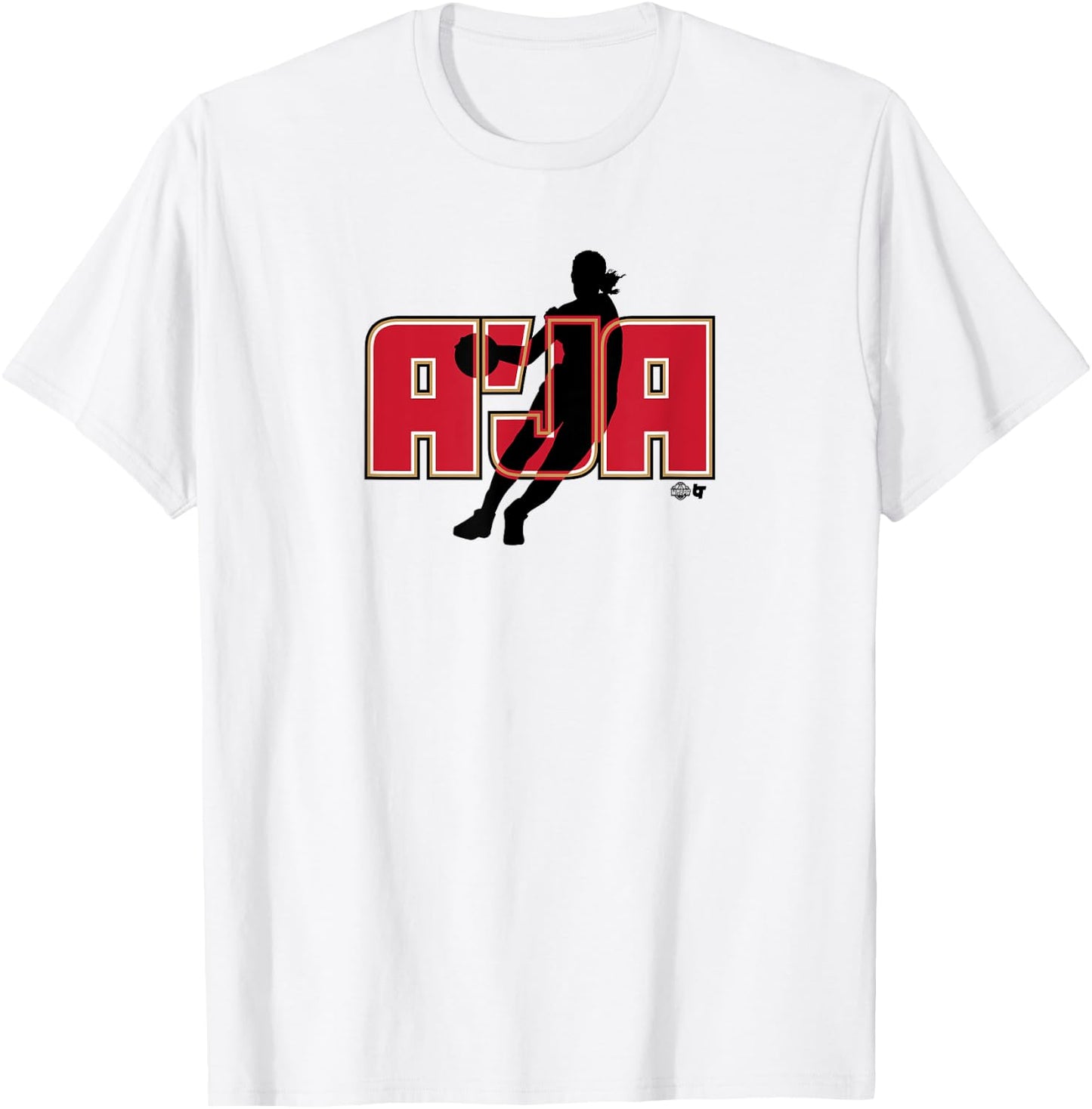 A'ja Wilson: A'JA - Las Vegas Basketball T-Shirt - T-Shirt | White