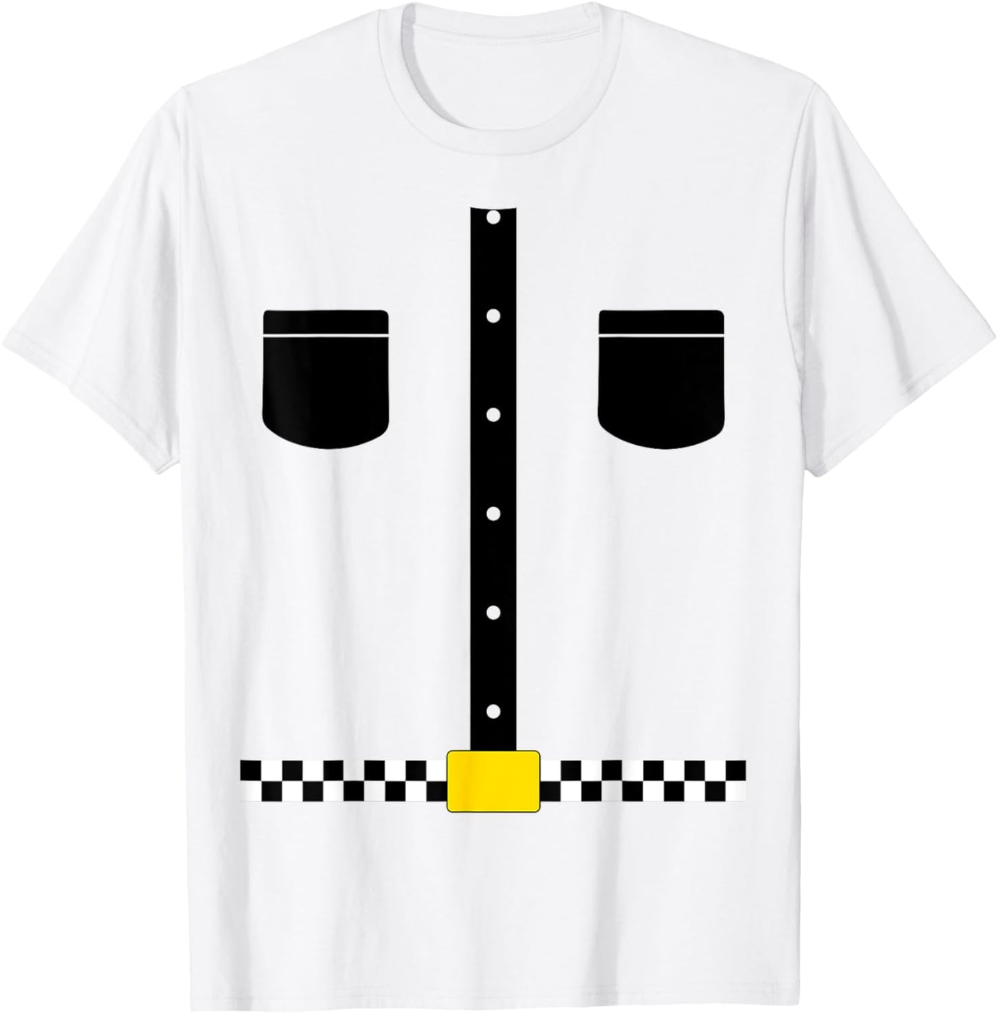 Taxi Driver Costume Funny Gag joke T-Shirt - T-Shirt | White