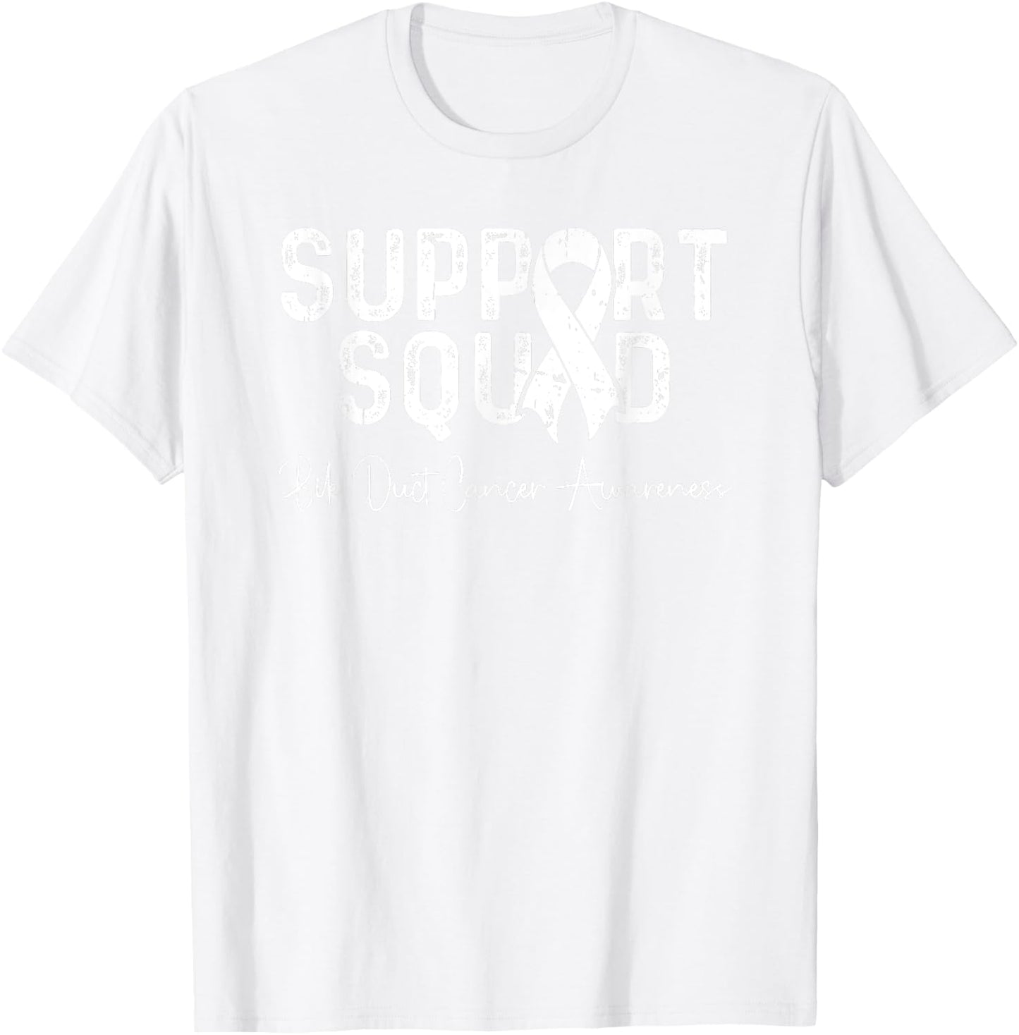 Bile Duct Cancer Support Squad Cholangiocarcinoma T-Shirt - T-Shirt | White