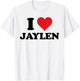 I Heart Jaylen First Name I Love Personalized Stuff T-Shirt - T-Shirt | White