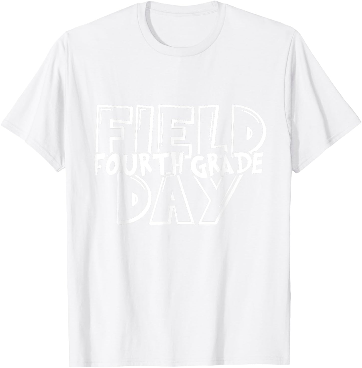 Field Day 2025 Fourth Grade school teacher kids Green T-Shirt - T-Shirt | White