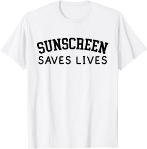 Sunscreen Saves Lives Funny Dermatology Doctor Derm Squad T-Shirt - T-Shirt | White