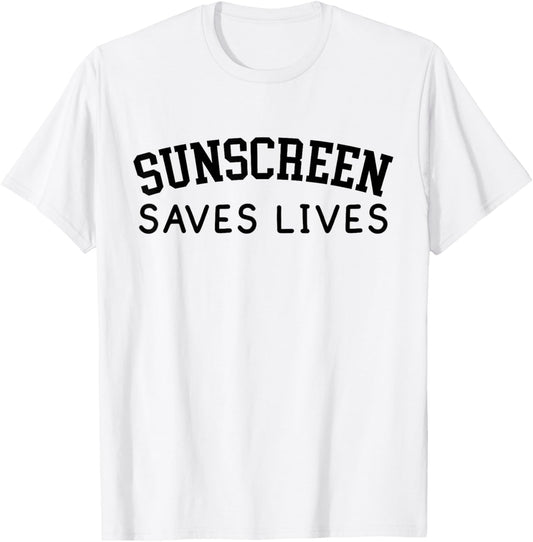 Sunscreen Saves Lives Funny Dermatology Doctor Derm Squad T-Shirt - T-Shirt | White