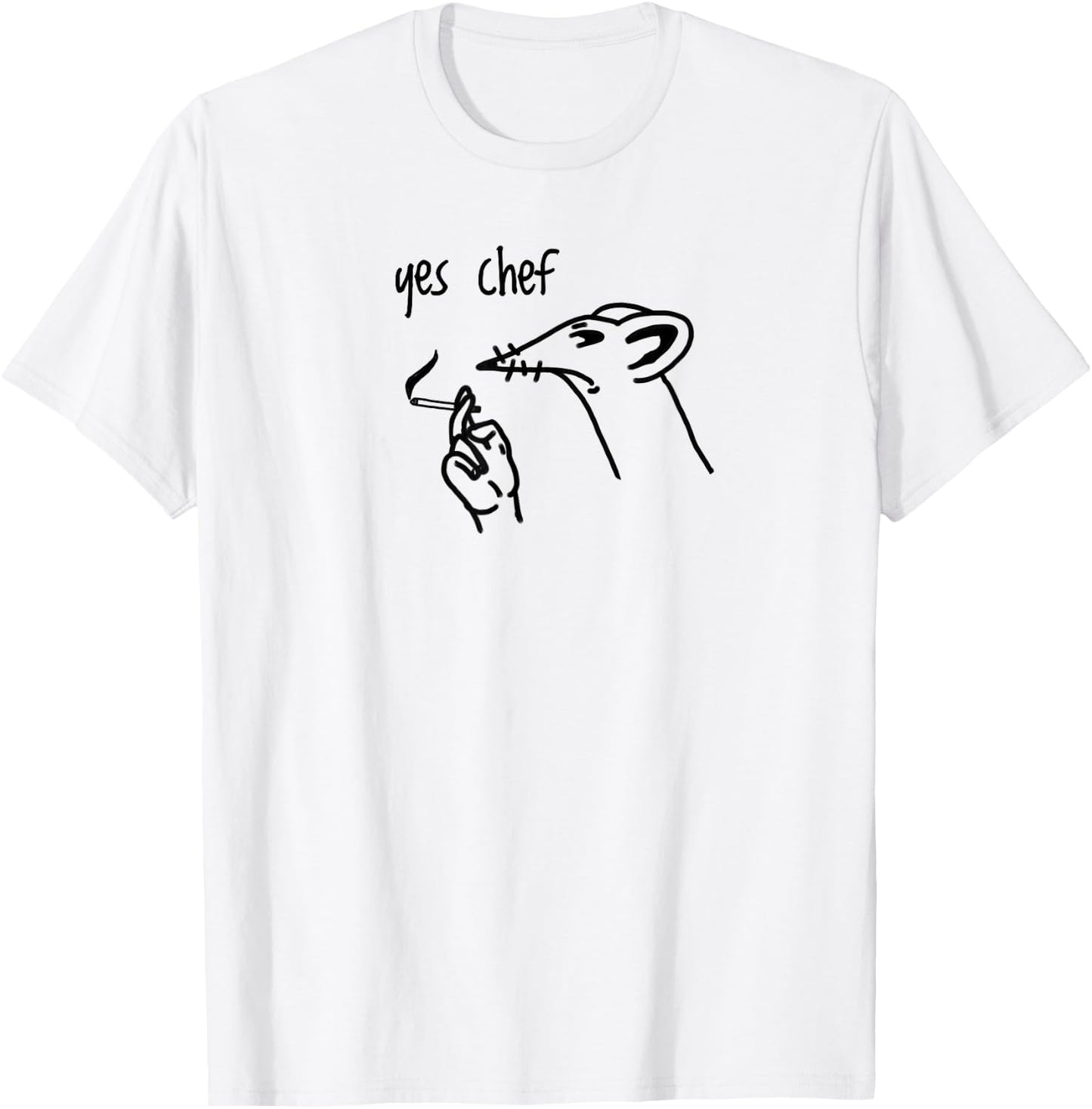 Yes Chef Stressed T-Shirt - T-Shirt | White
