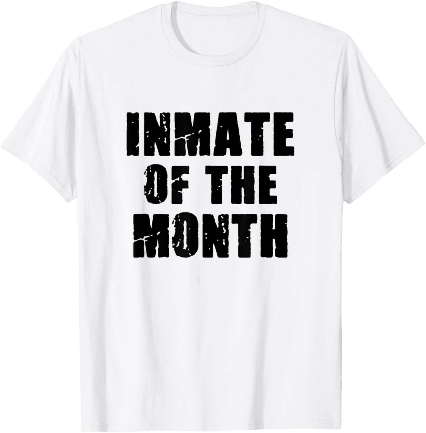 Prisoner Costume Prison Inmate of the Month County Jail T-Shirt - T-Shirt | White