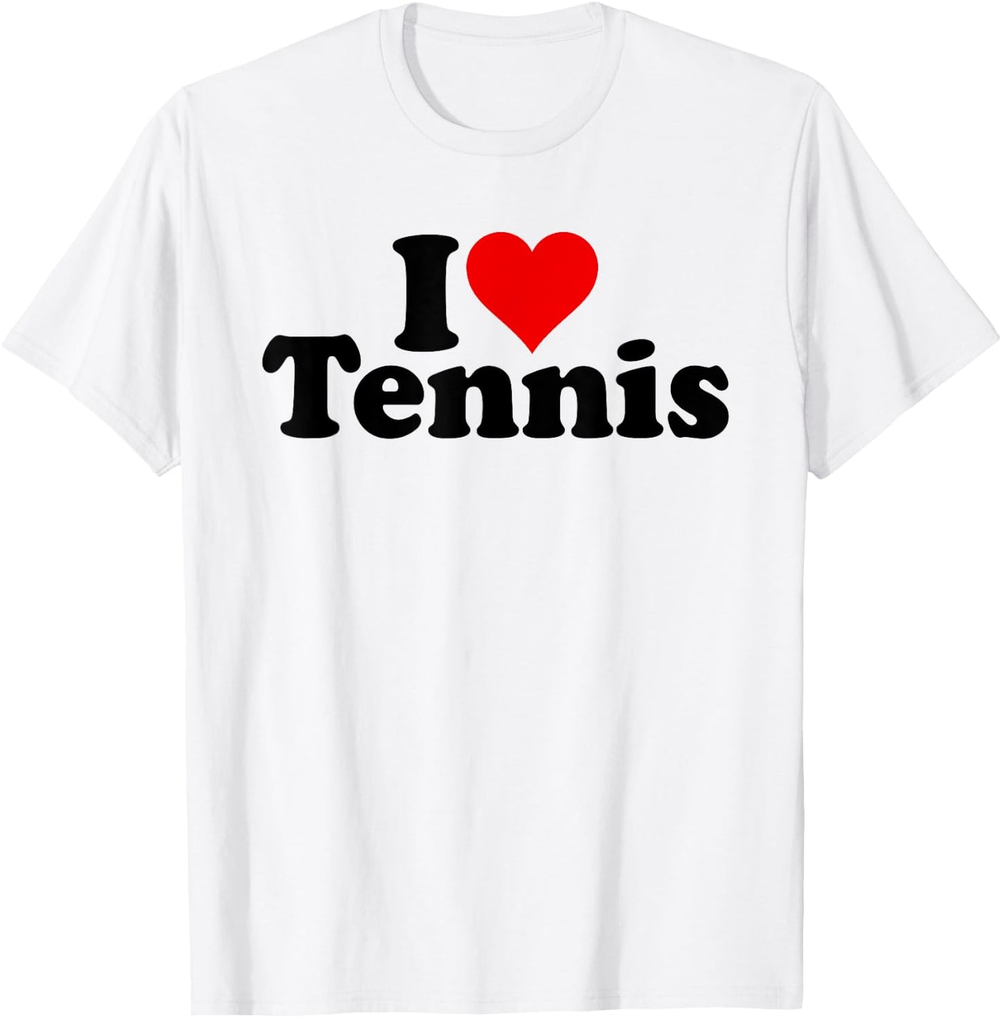 I Love Heart Tennis T-Shirt - T-Shirt | White