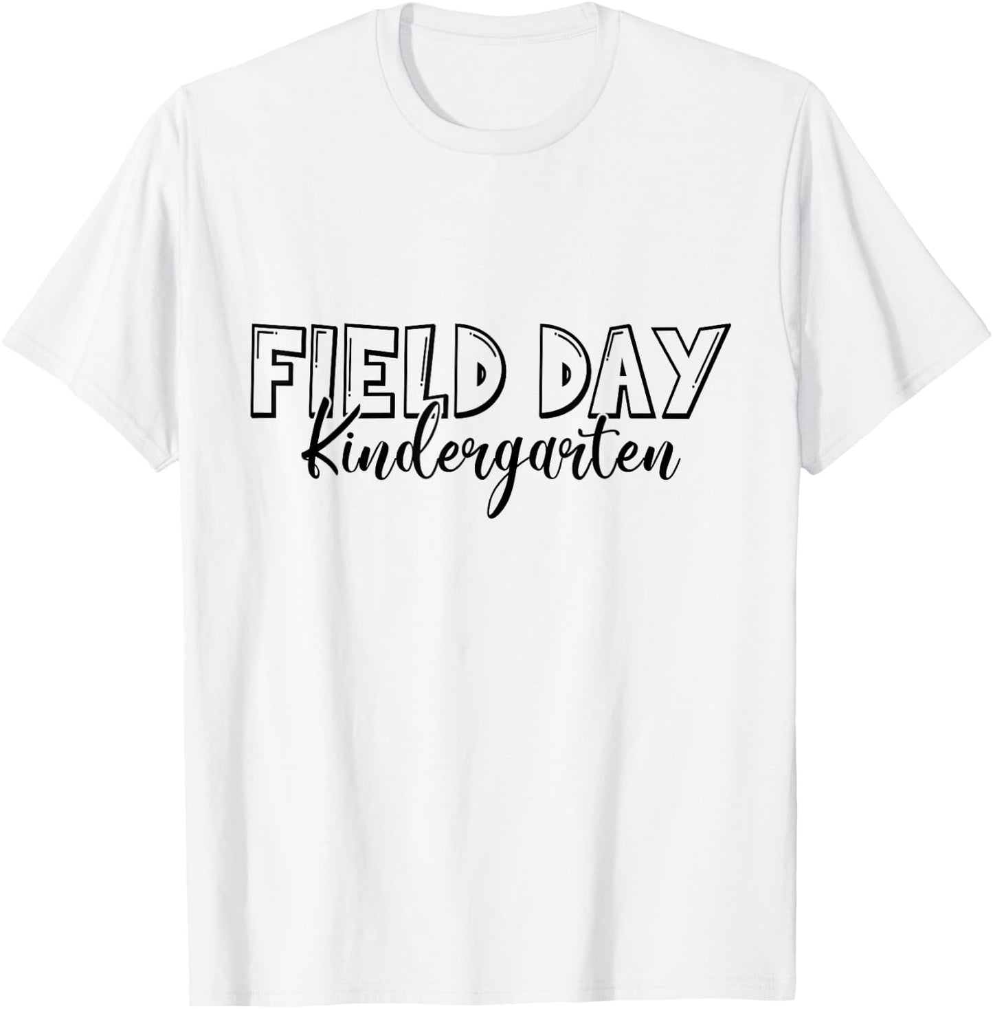 Field Day 2025 Kindergarten school teacher kids Yellow T-Shirt - T-Shirt | White