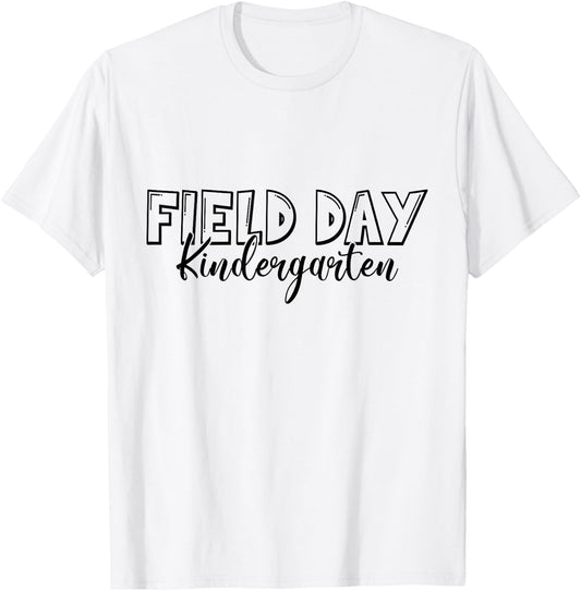 Field Day 2025 Kindergarten school teacher kids Yellow T-Shirt - T-Shirt | White
