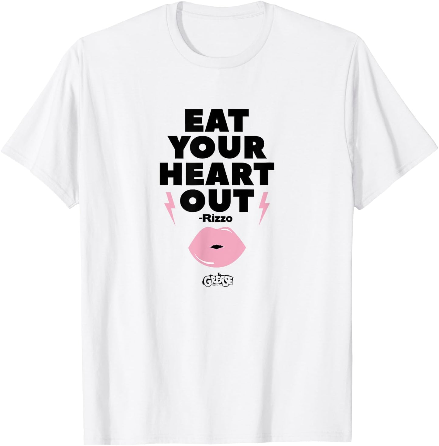 Grease - Rizzo Lips Eat Your Heart Out T-Shirt - T-Shirt | White