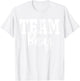 Team Boy Team Girl Blue Gender Reveal Party Matching Family T-Shirt - T-Shirt | White