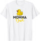 Momma Duck Keeper Farm Fowl Flock Lover Animal Gift T-Shirt - T-Shirt | White