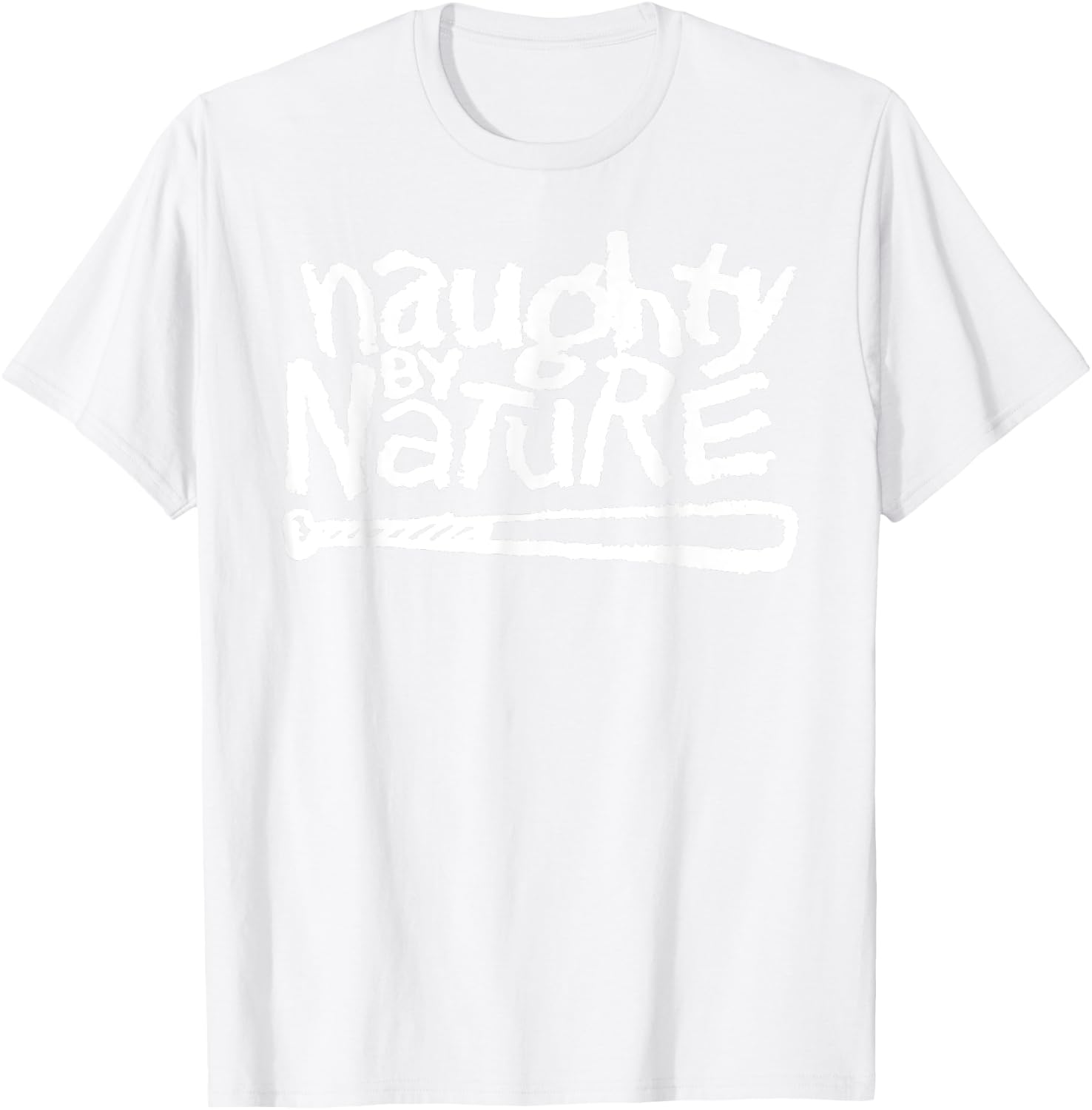 Naughty By Nature – White Logo On Kelly T-Shirt - T-Shirt | White
