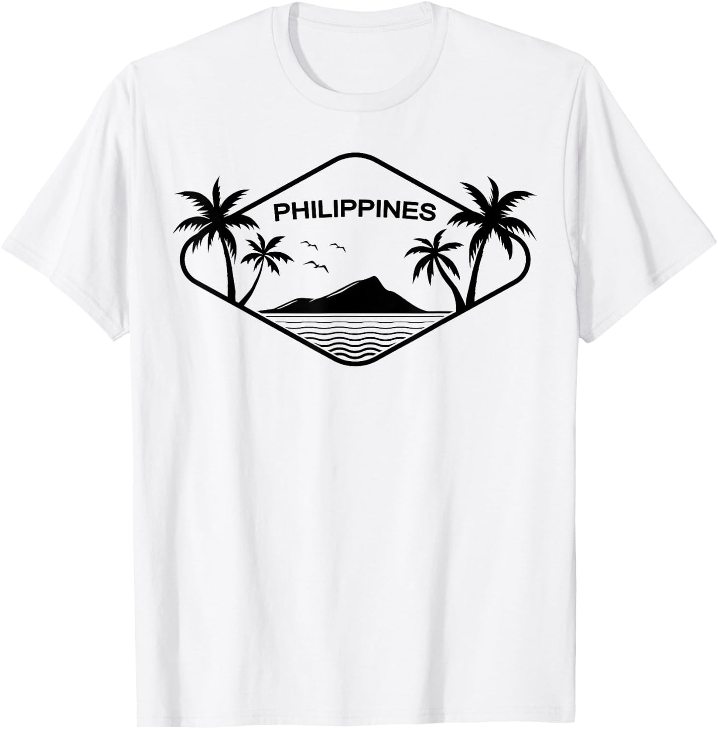 Philippines Island Palms Southeast Asia Gift Souvenir Leyte T-Shirt - T-Shirt | White