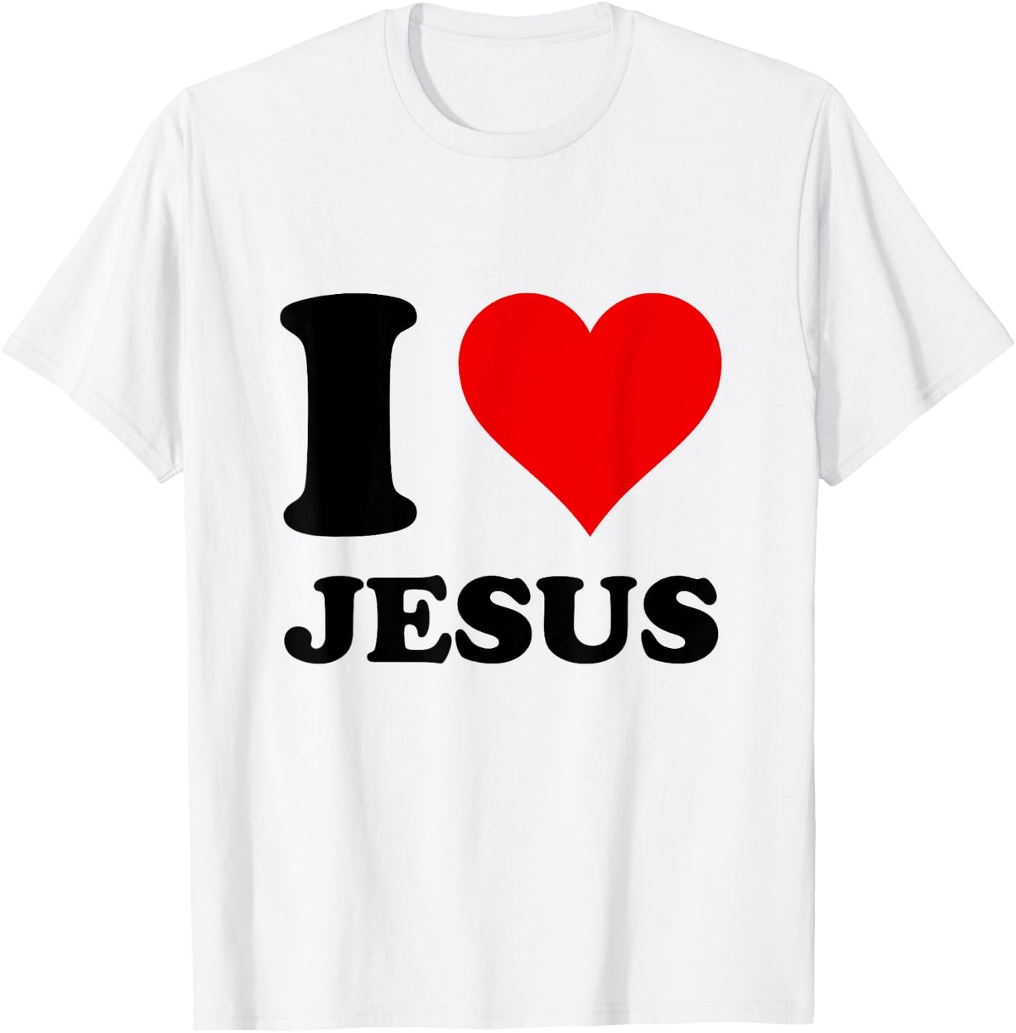 Heart I Love Jesus T-Shirt - T-Shirt | White