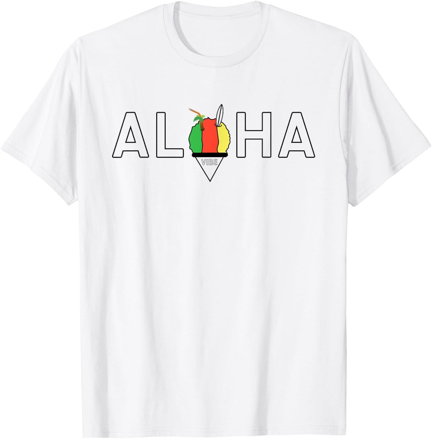 Aloha Hawaii from the island - Aloha Hawaiian Shaved Ice T-Shirt - T-Shirt | White
