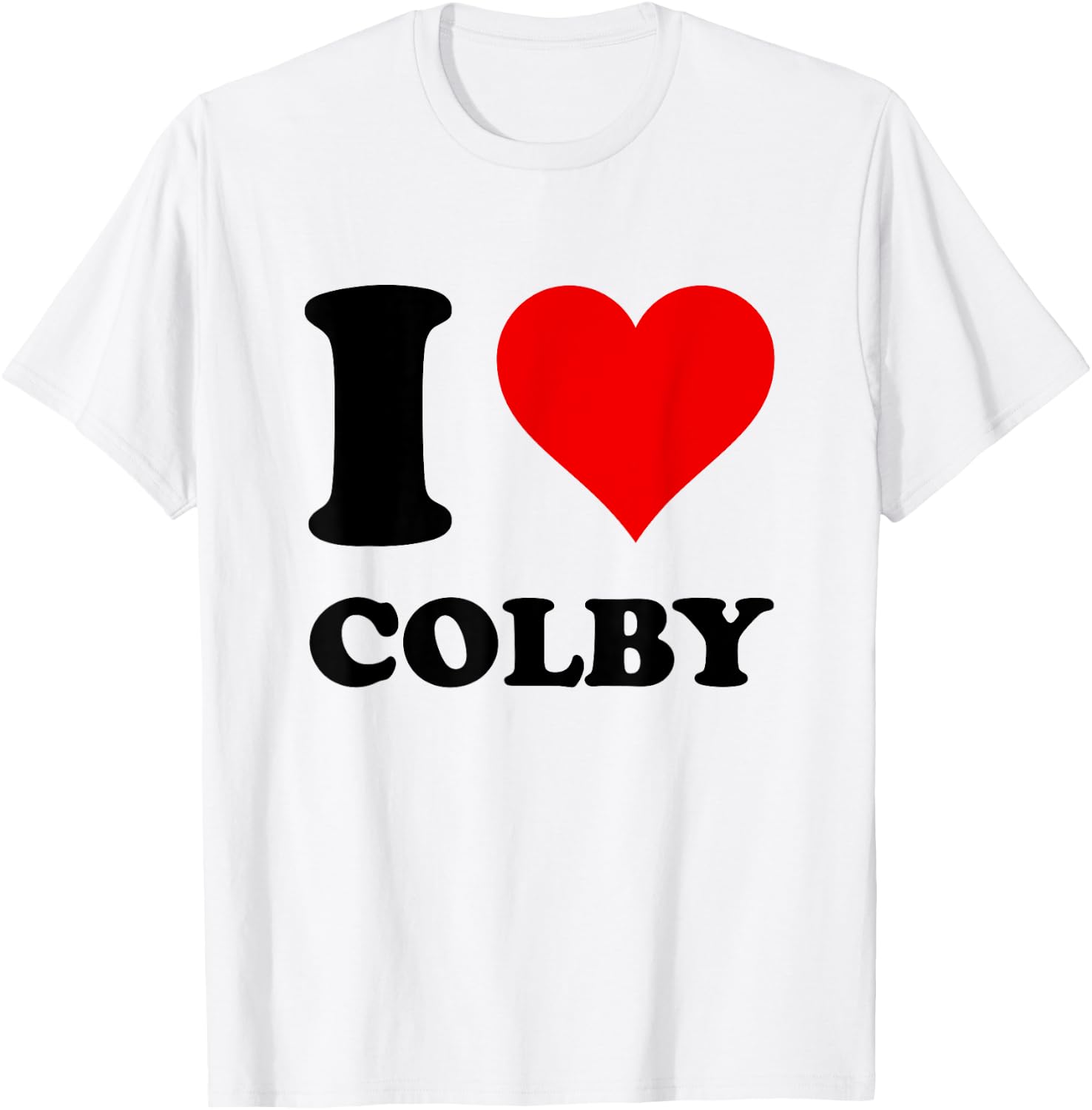 I Love Colby T-Shirt - T-Shirt | White