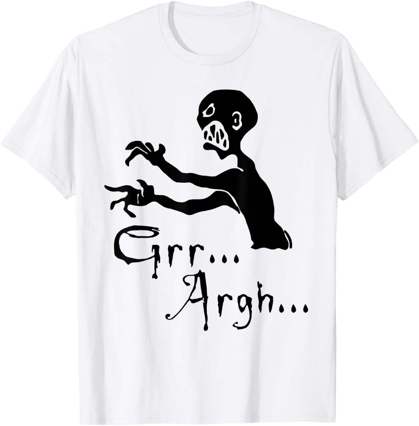 Zombie grr argh T-Shirt - T-Shirt | White