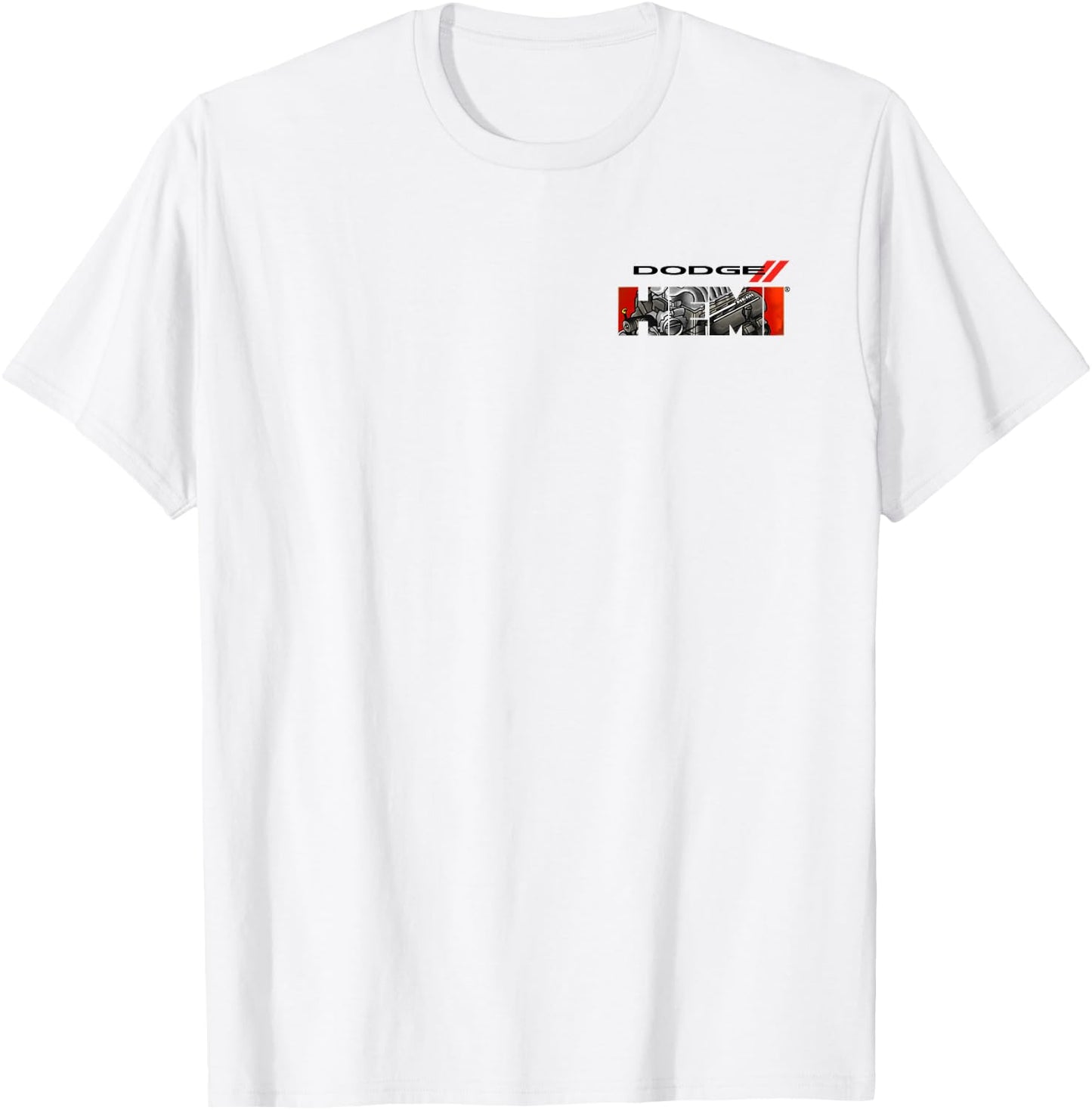Dodge HEMI Graphic Engine Letters T-Shirt - T-Shirt | White