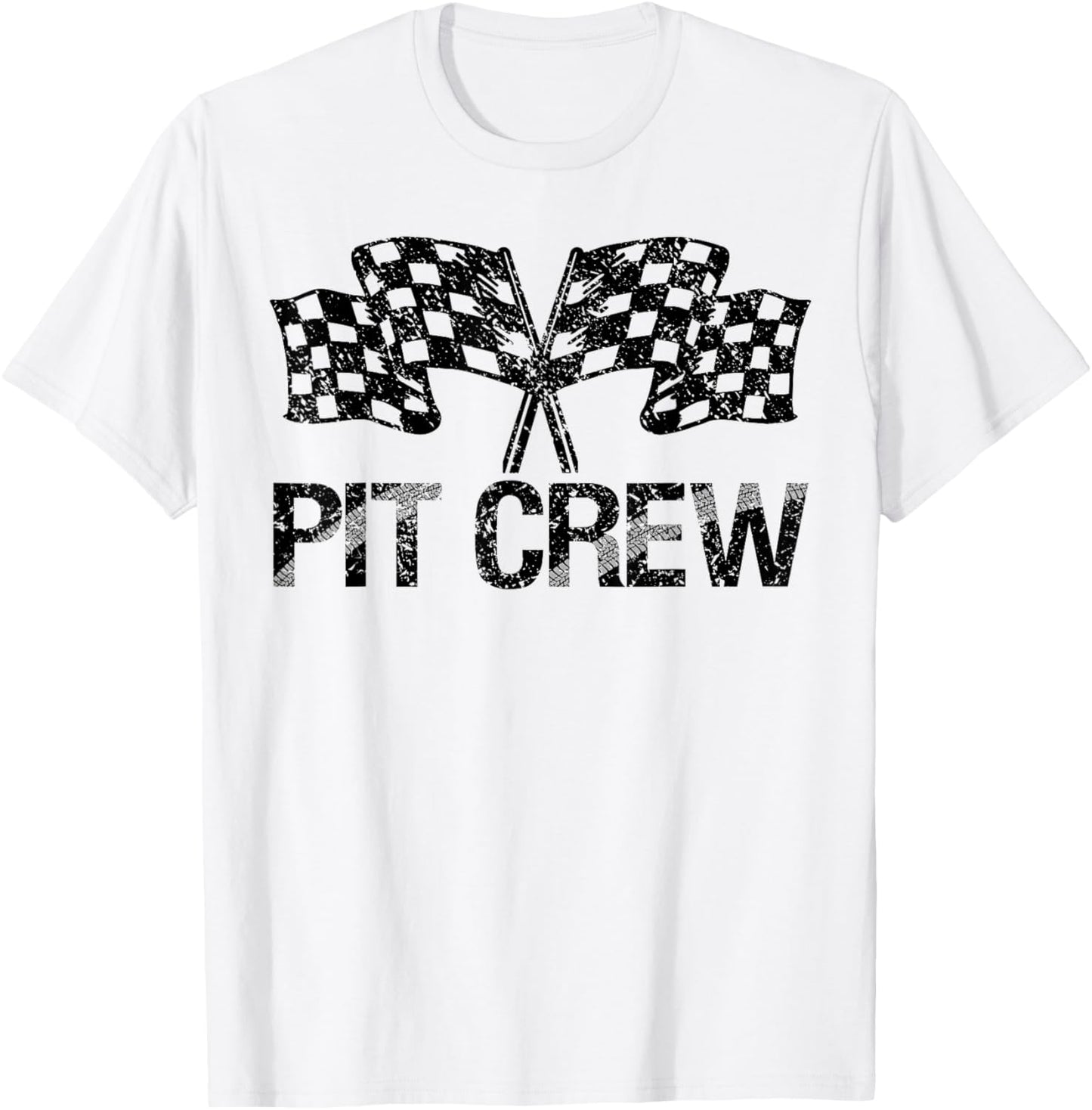Pit Crew for Race Car Parties T-Shirt - T-Shirt | White