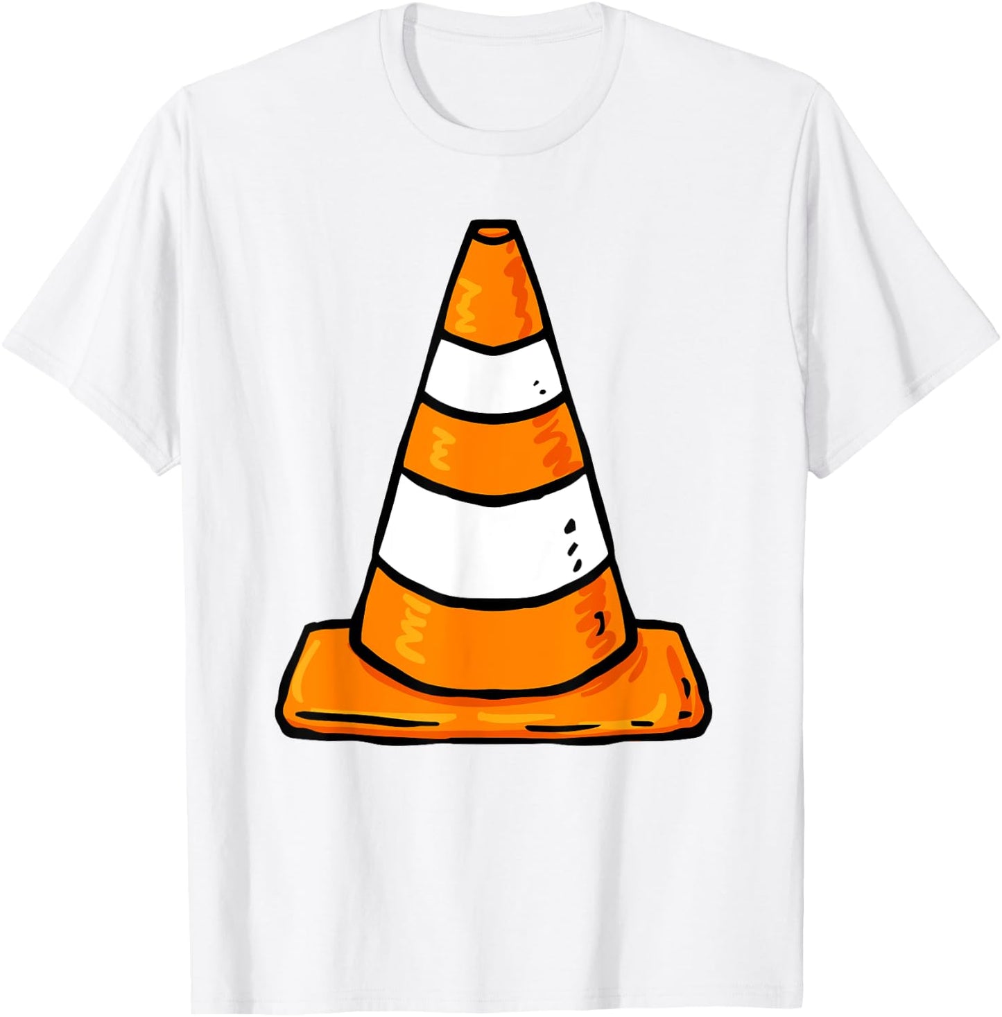 Traffic Cone Costume Group Matching Family Costume T-Shirt - T-Shirt | White