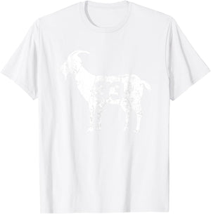 Vintage Distressed GOAT 33 T-Shirt - T-Shirt | White