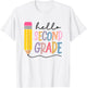 Hello Second Grade Team 2nd Grade Teacher Squad Graduation T-Shirt - T-Shirt | White