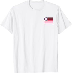 Grand Continental Colors Union Usa Congress Flag T-Shirt - T-Shirt | White