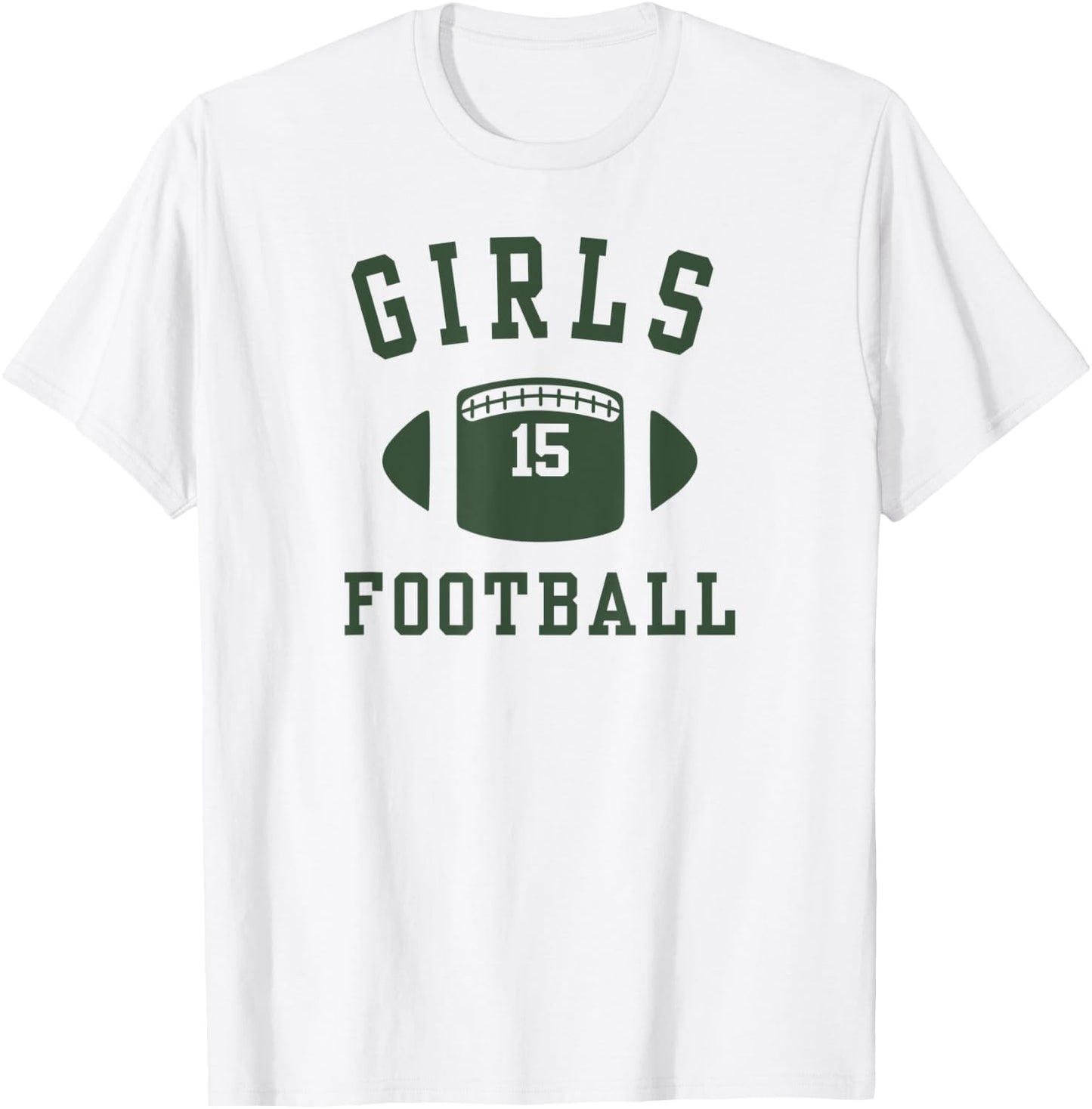 Friends Girls Shirt Football 15 Green T-Shirt - T-Shirt | White