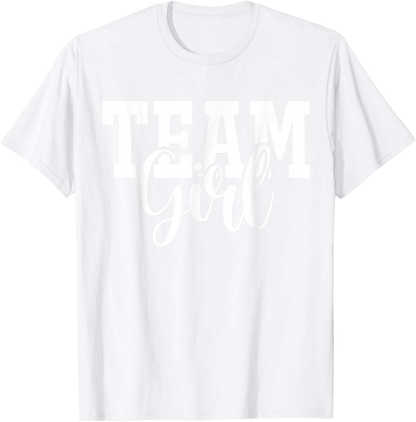 Pink Team Girl Team Boy Gender Reveal Party Matching Family T-Shirt - T-Shirt | White