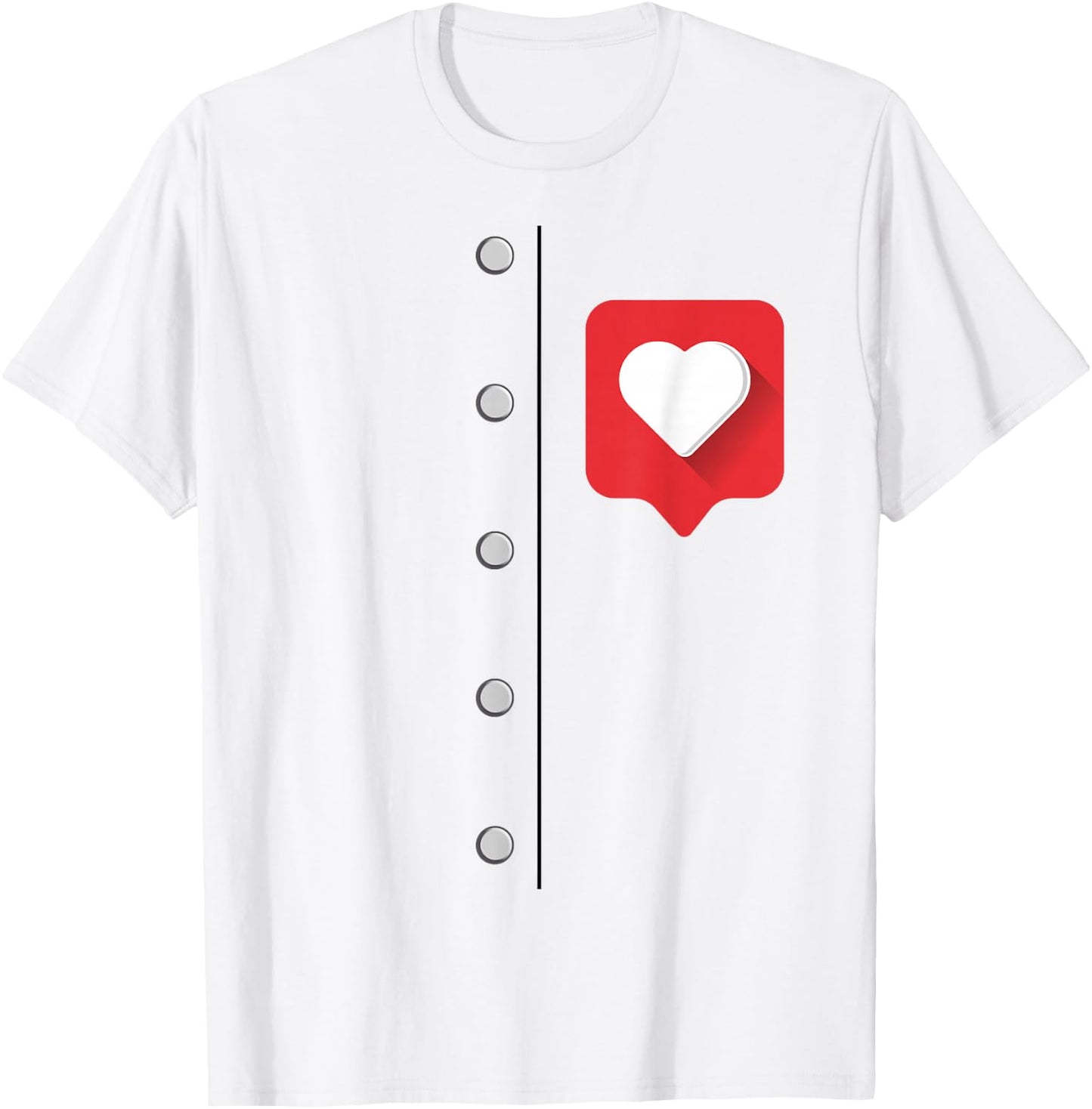 DIY Halloween Costume Retro Tin Man Oz Tinman Heart Popup T-Shirt - T-Shirt | White