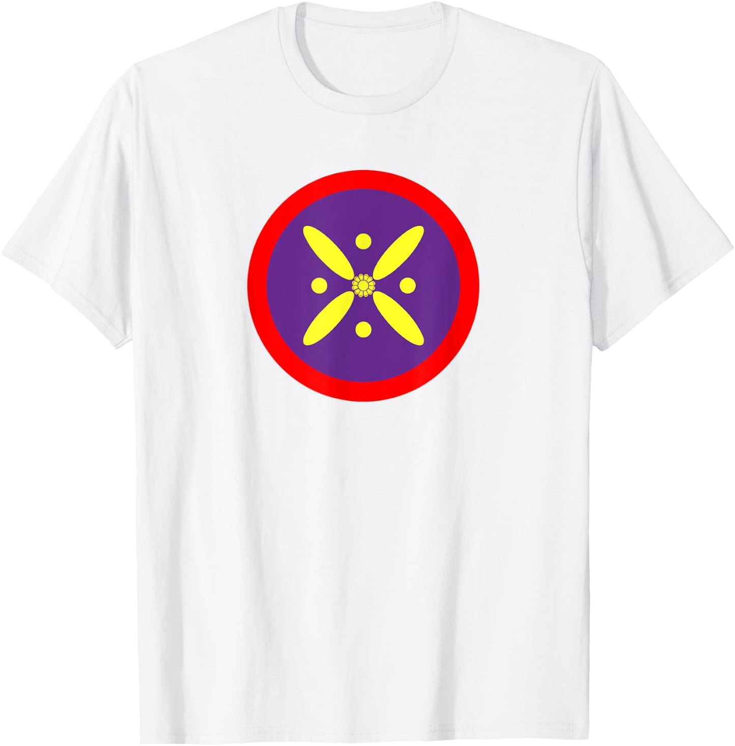 Derafsh Kaviani, lotus flower, Iranian history, flag, badge T-Shirt - T-Shirt | White