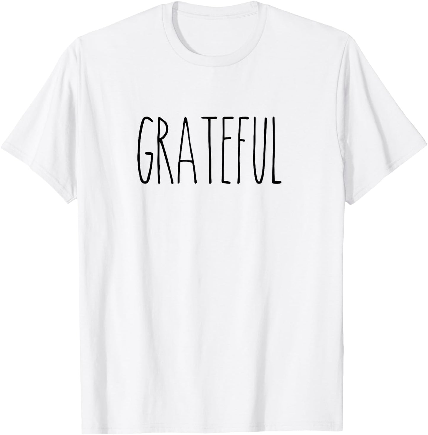 Rae inspired Dunn thankful blessed thanksgiving grateful T-Shirt - T-Shirt | White