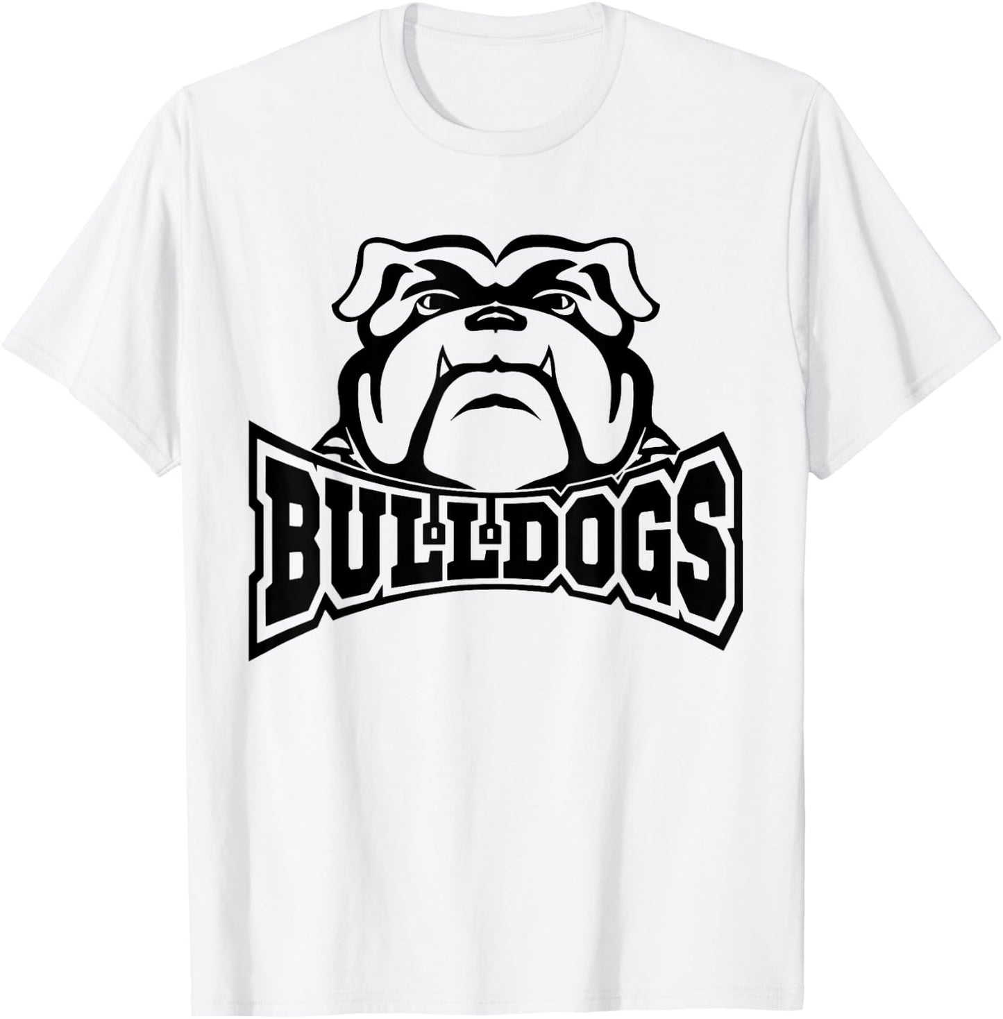 Bulldogs Teacher Student School Sports Fan Team Spirit T-Shirt - T-Shirt | White
