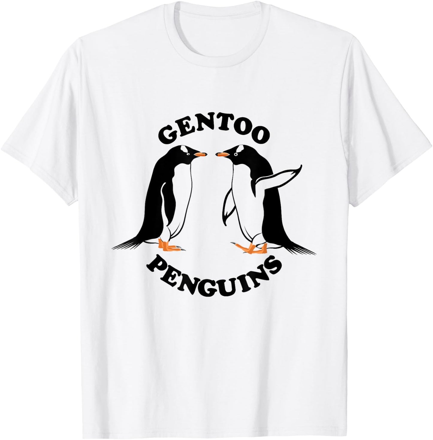 Gentoo Penguins T-Shirt - T-Shirt | White