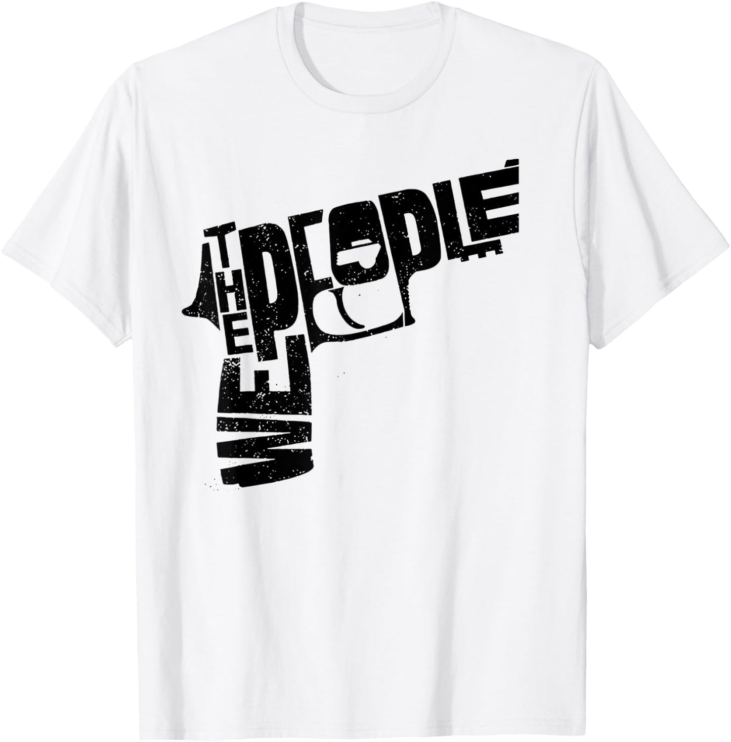 We The People Pistol T-Shirt - T-Shirt | White