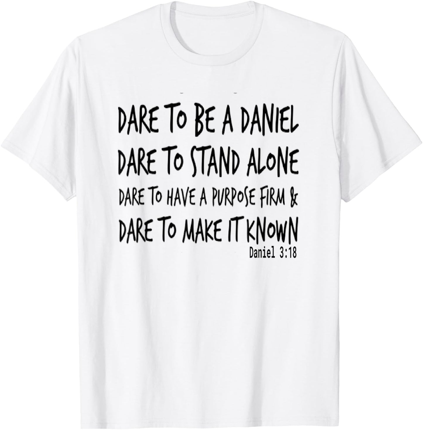 Daniel In The Lions Den Courageous Warrior Bible T-Shirt - T-Shirt | White