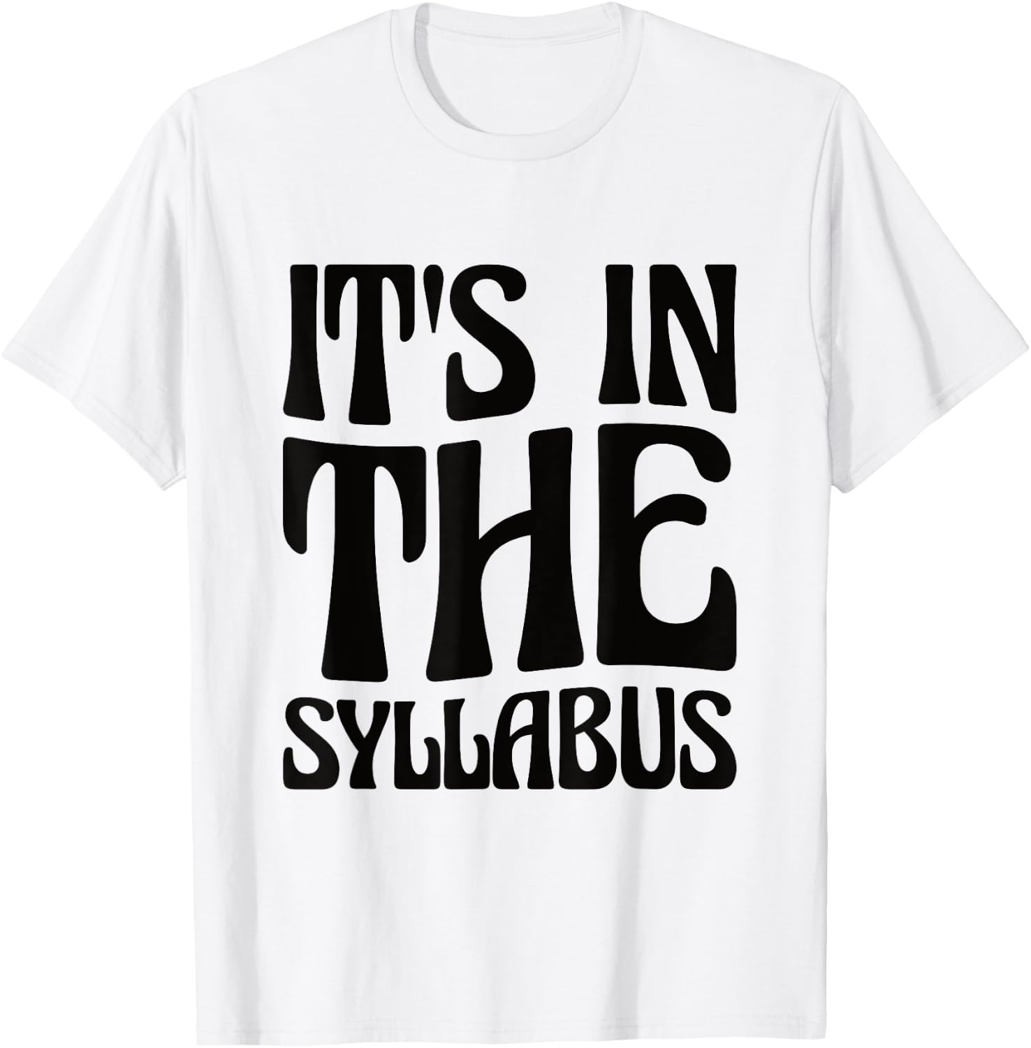 Elementary Teacher It's In The Syllabus T-Shirt - T-Shirt | White