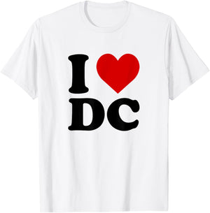 I Love DC Heart T-Shirt - T-Shirt | White