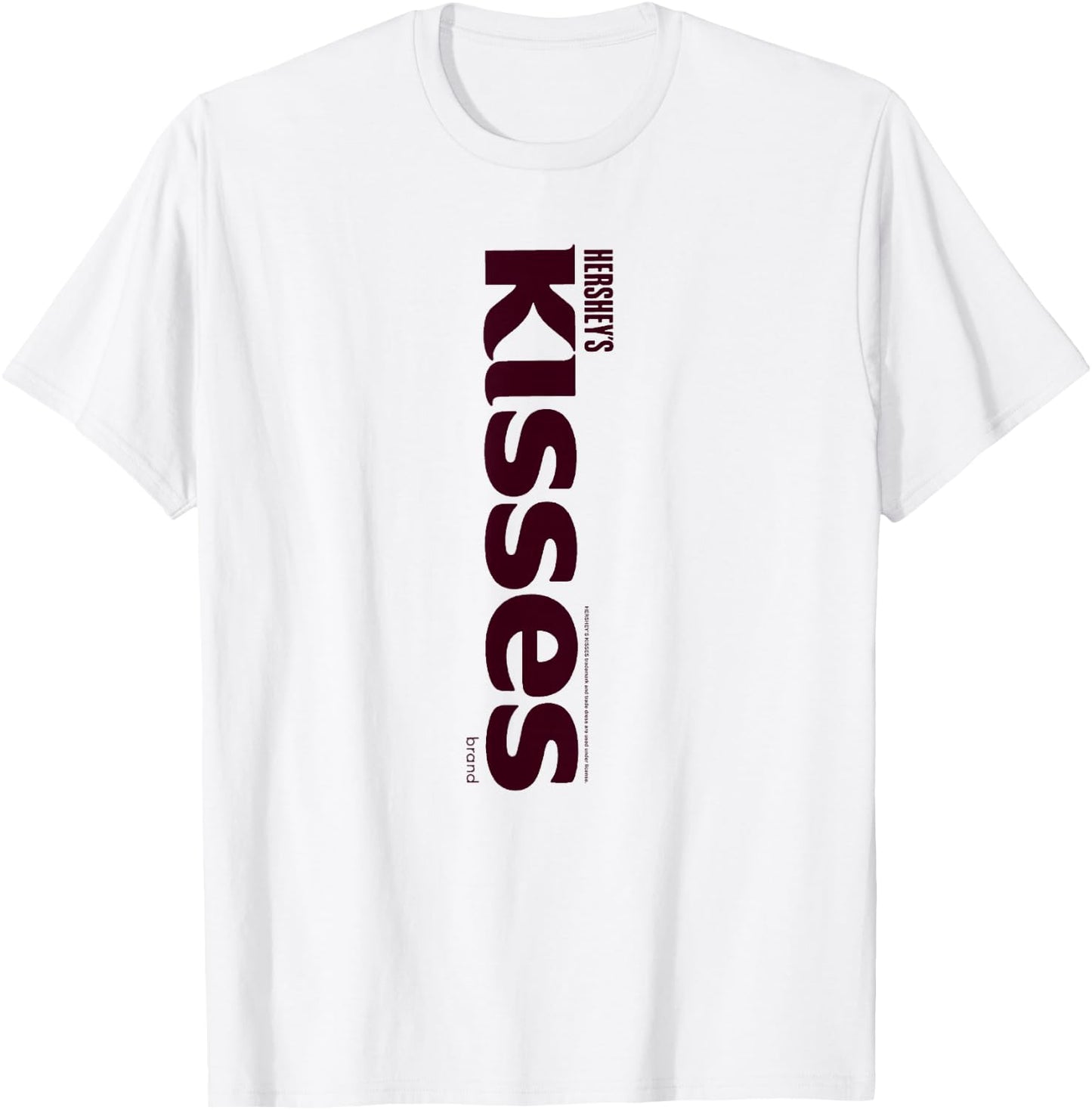 Hershey's Kisses Centered Text Logo Design T-Shirt - T-Shirt | White