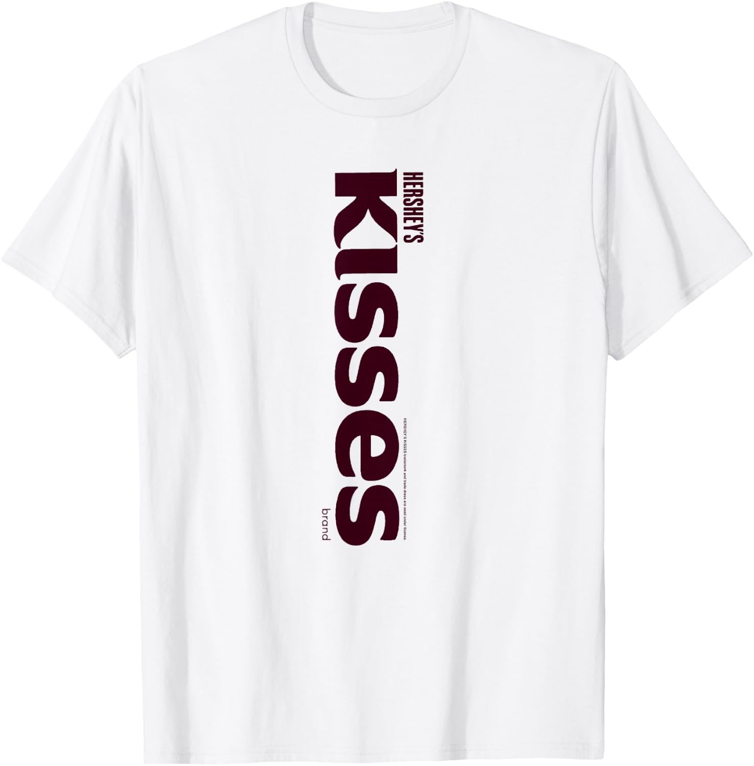 Hershey's Kisses Centered Text Logo Design T-Shirt - T-Shirt | White