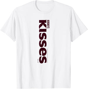 Hershey's Kisses Centered Text Logo Design T-Shirt - T-Shirt | White
