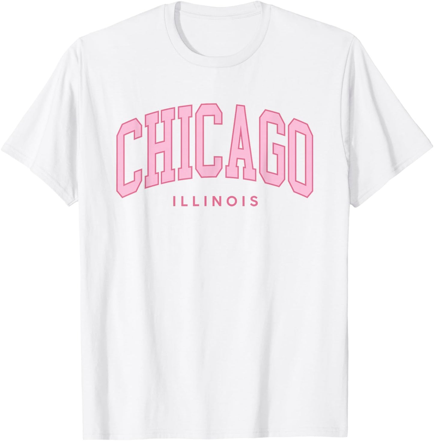 Vintage Chicago Pink Retro Preppy Throwback Girls T-Shirt - T-Shirt | White